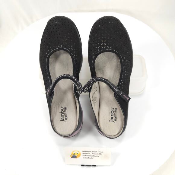 Jambu Bailey Leather Mary Jane Mule Womens Size 8 WJ17BA101 Black - Picture 6 of 9